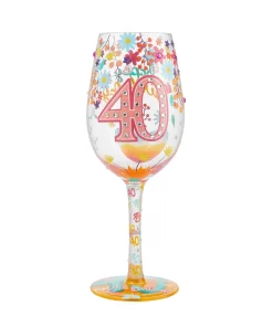 Wine Glass Happy 40th Birthday
