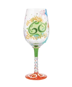 Wine Glass Happy 60th Birthday