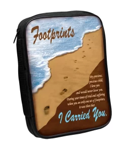 Bible Cover: Footprints