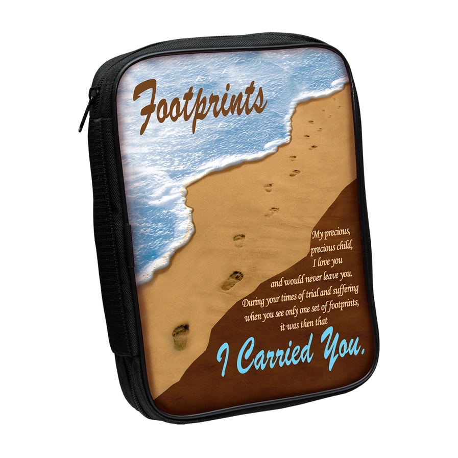 Bible Cover: Footprints