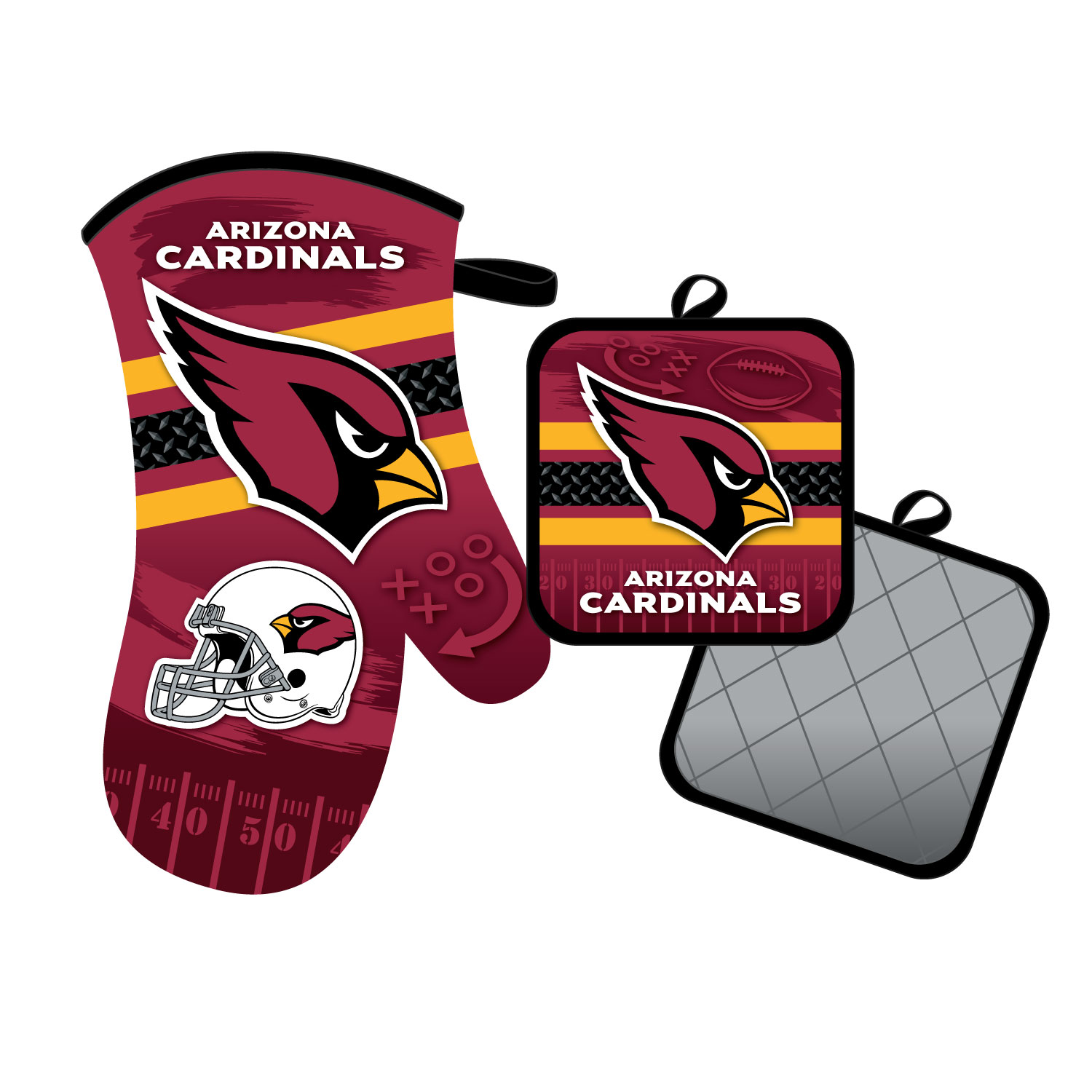 ARIZONA CARDINALS OVEN MITT & POT HOLDER