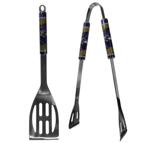 BALTIMORE RAVENS 2PC BBQ SET