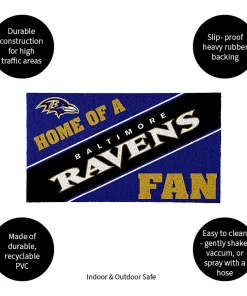 Alternative view of BALTIMORE RAVENS DOOR MAT