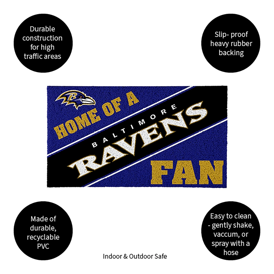 BALTIMORE RAVENS DOOR MAT - Image 2