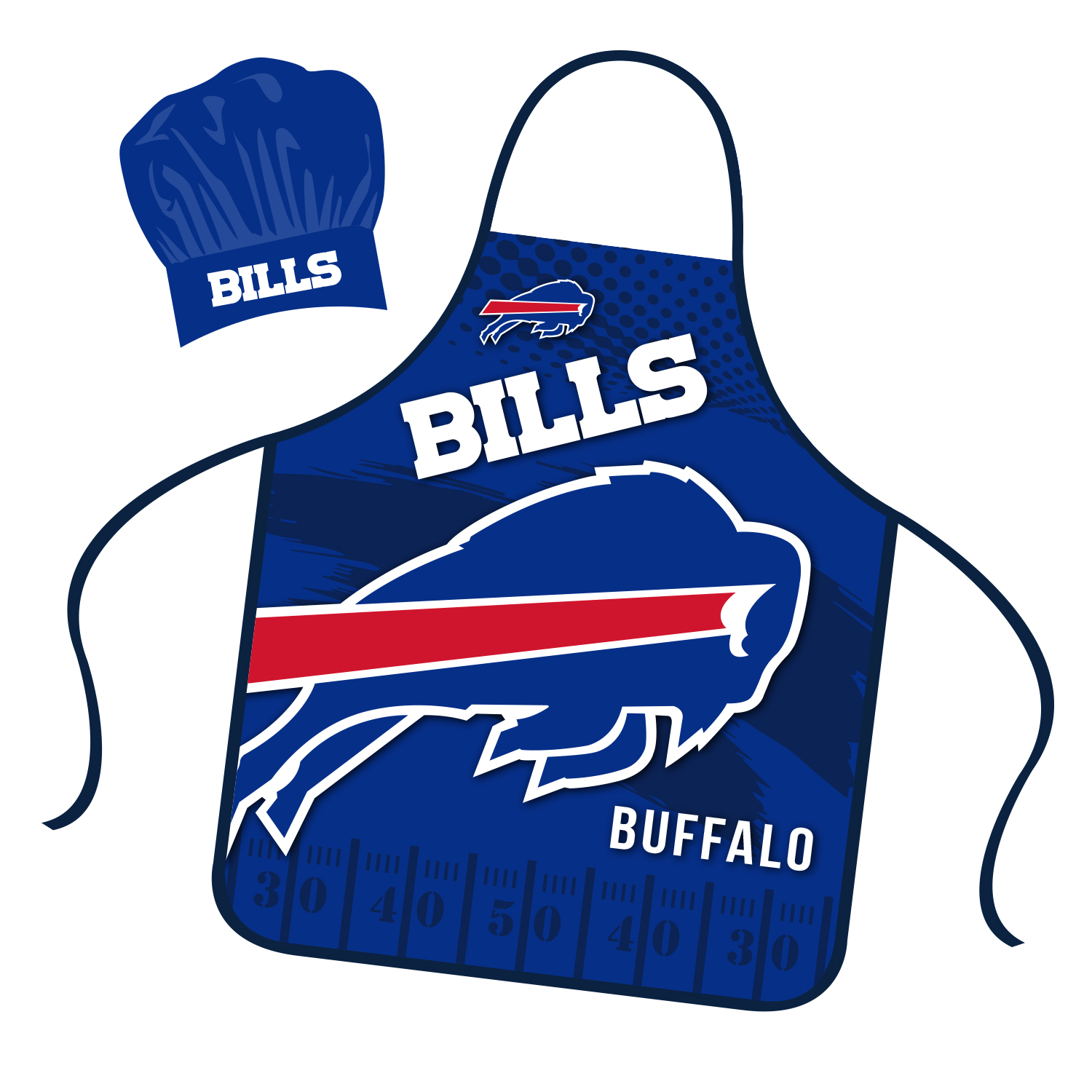 BUFFALO BILLS CHEF HAT & APRON