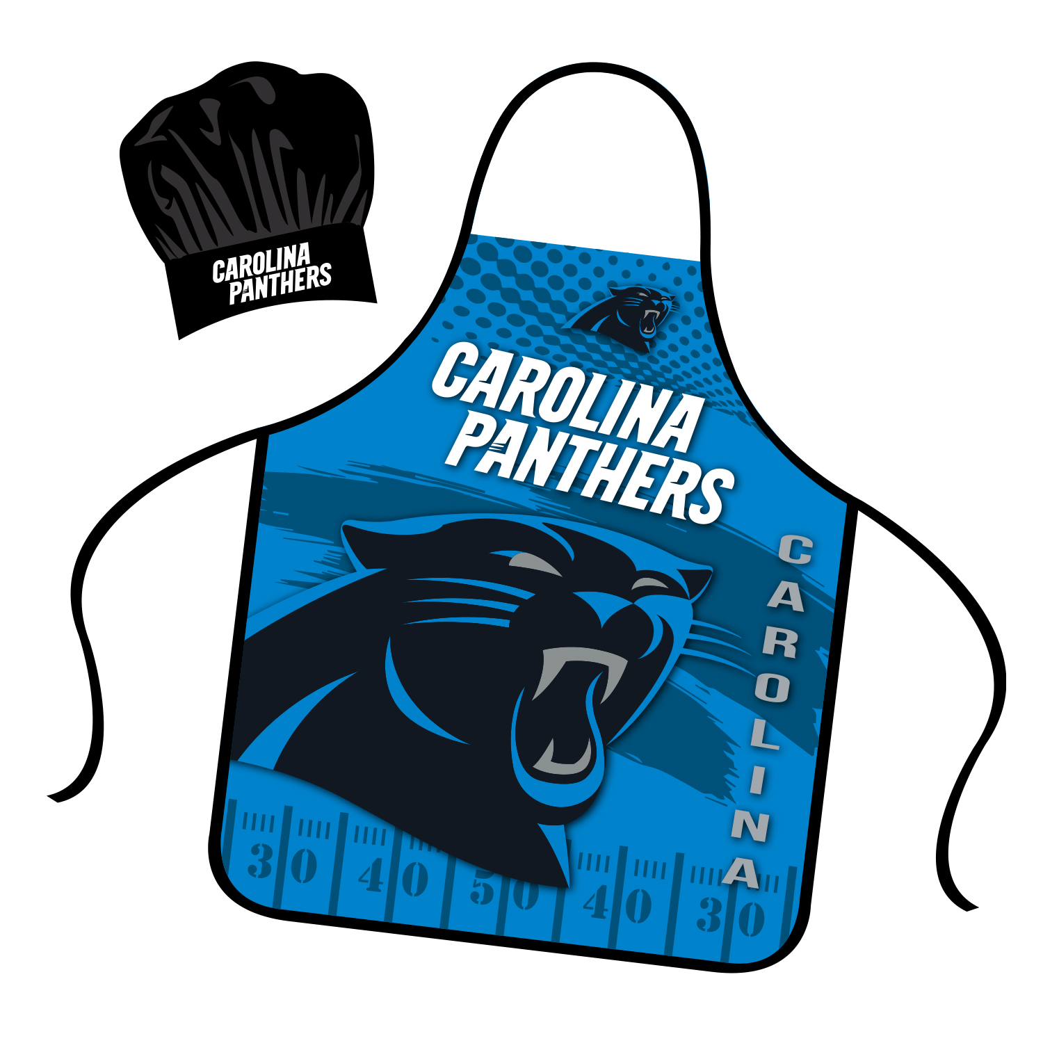 CAROLINA PANTHERS CHEF HAT & APRON