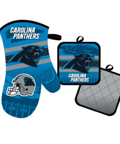 CAROLINA PANTHERS OVEN MITT & POT HOLDER