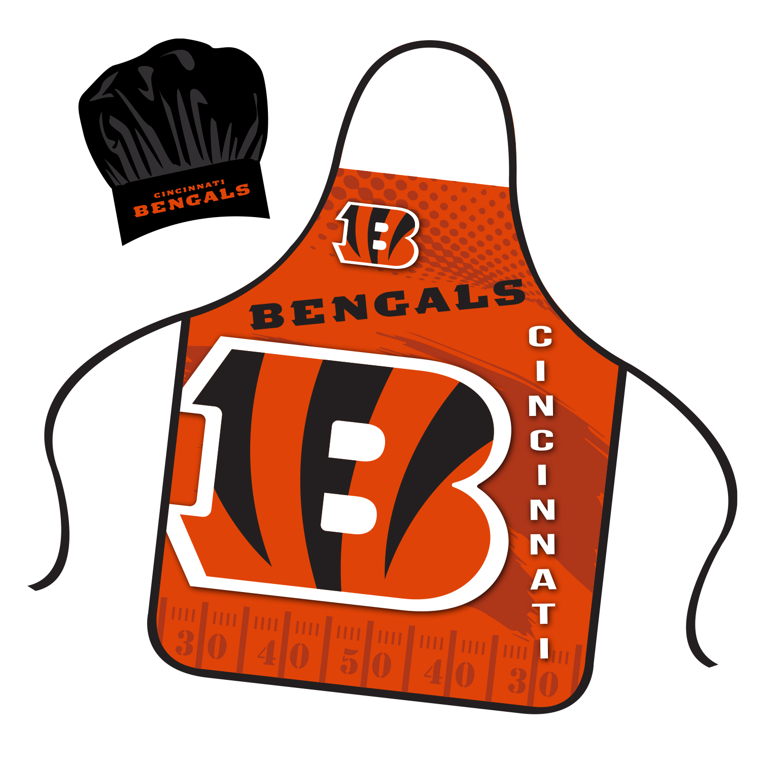 CINCINNATI BENGALS CHEF HAT & APRON