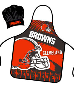CLEVELAND BROWNS CHEF HAT & APRON