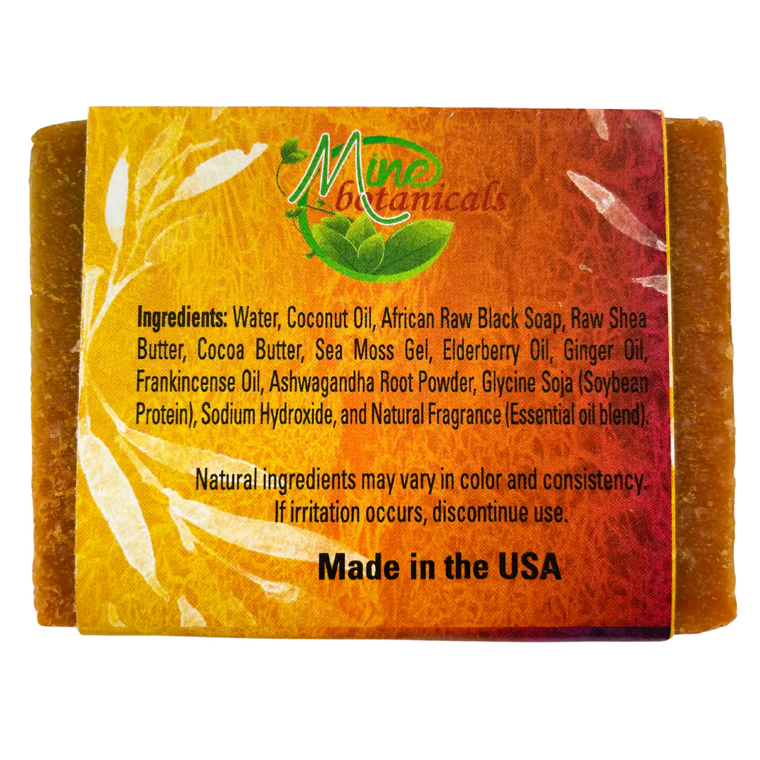 Sea Moss with Elderberry Handmade Soap - Image 2