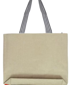 Alternative view of Beach Vibe Burlap Canvas Tote Bag