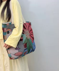 Alternative view of Embroidered Tote Bag