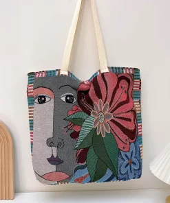 Embroidered Tote Bag