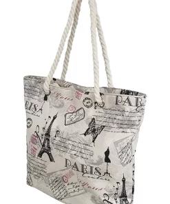 Paris France Iconic Landmark Tapestry Tote