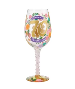 Wine Glass Happy 70th Birthday