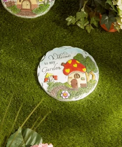 Alternative view of Welcome To My Garden Stepping Stone