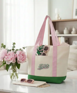 Aka Sorority Large Canvas Tote Bag Reusable Merch