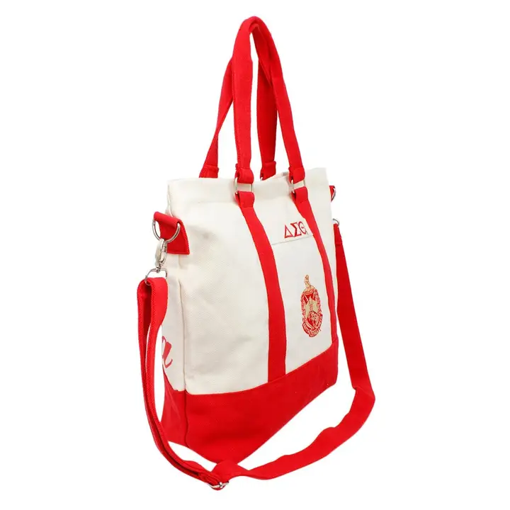 Dst Sorority Thick Canvas Embroidered Tote Bag - Image 3