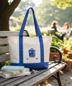Alternative view of Zpb Sorority Large Canvas Tote Bag Reusable Merch
